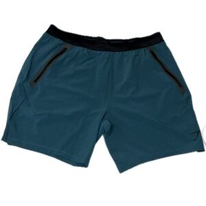 NEW GYMSHARK | MEN’S TEAL BLUE ACTIVE SHORTS | LARGE